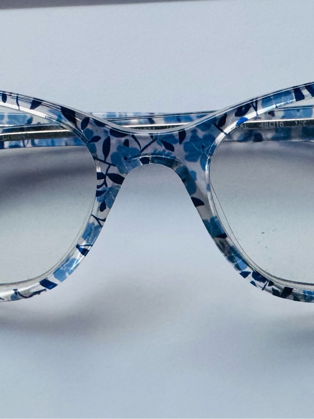 Draper James DJ1001 (414) indigo Floral 48-16 Eyeglass frame/ pre-owned